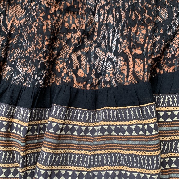 Beautiful Tiered Silk Chico’s Safari Maxi Skirt - Picture 3 of 7